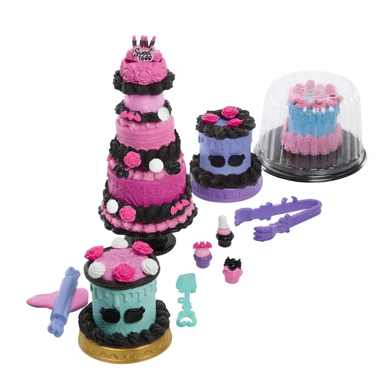 Monster High, Scary Sweet Birthday, Cake DIY, set cu papusa si accesorii