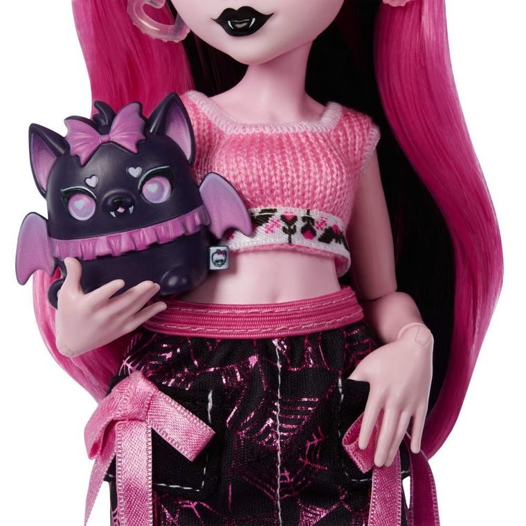 Monster High, Self-Scare Secrets, Draculaura, set de joaca cu papusa si accesorii