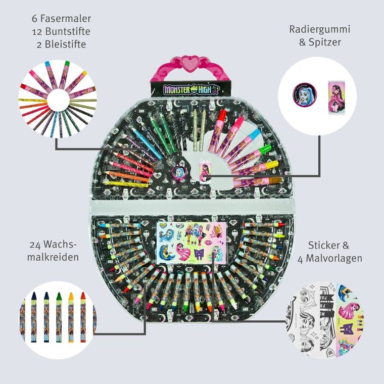 Monster High, set artistic, 51 piese