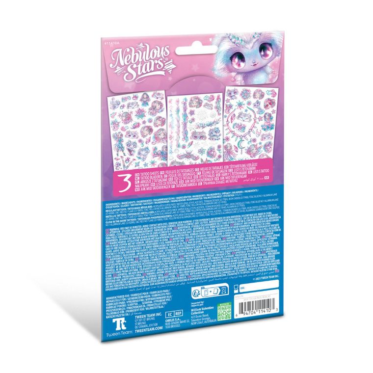 Nebulous Stars, Estrelia, tatuaje pentru copii, 3 tipuri