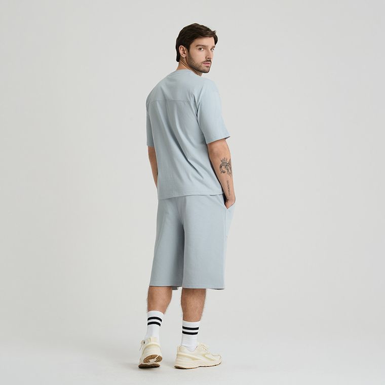 Pantaloni scurti pull on regular din bumbac pieptanat NOWEAR
