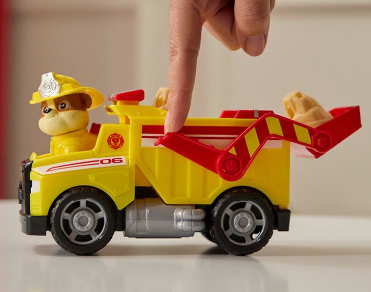 Paw Patrol, Fire Rescue, Rubble, masina cu figurina