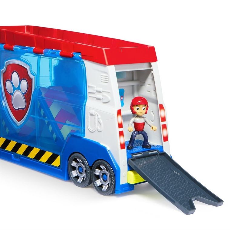 Paw Patrol, Launch & Rescue Patroller, masina cu sunet + figurina Ryder