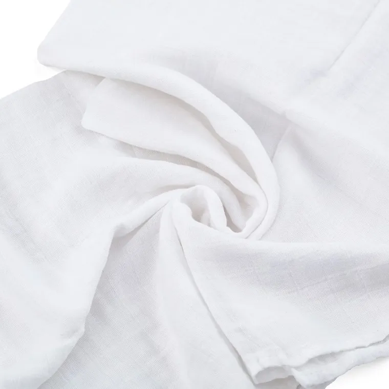 Petite&Mars, Moussy Total White, set de scutece din muselina de bambus, 68-68 cm, 3 buc.