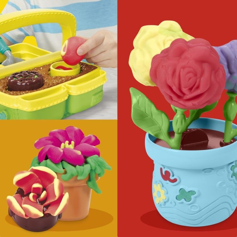Play-Doh, Blooming Flowers, set creativ cu plastilina