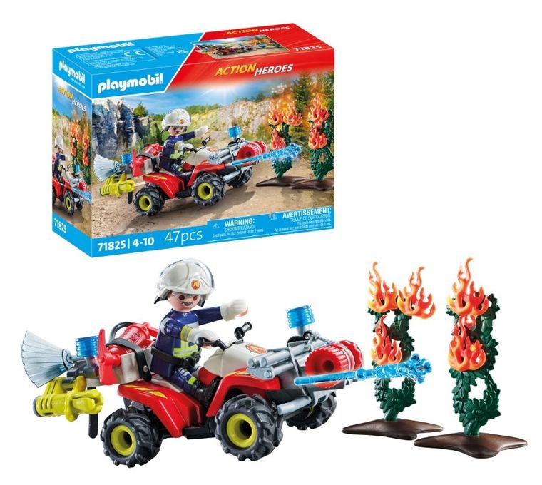 Playmobil, Action Heroes, Echipaj de pompieri in actiune, 71825