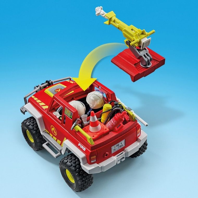 Playmobil, Action Heroes, Vehicul de pompieri, 71824