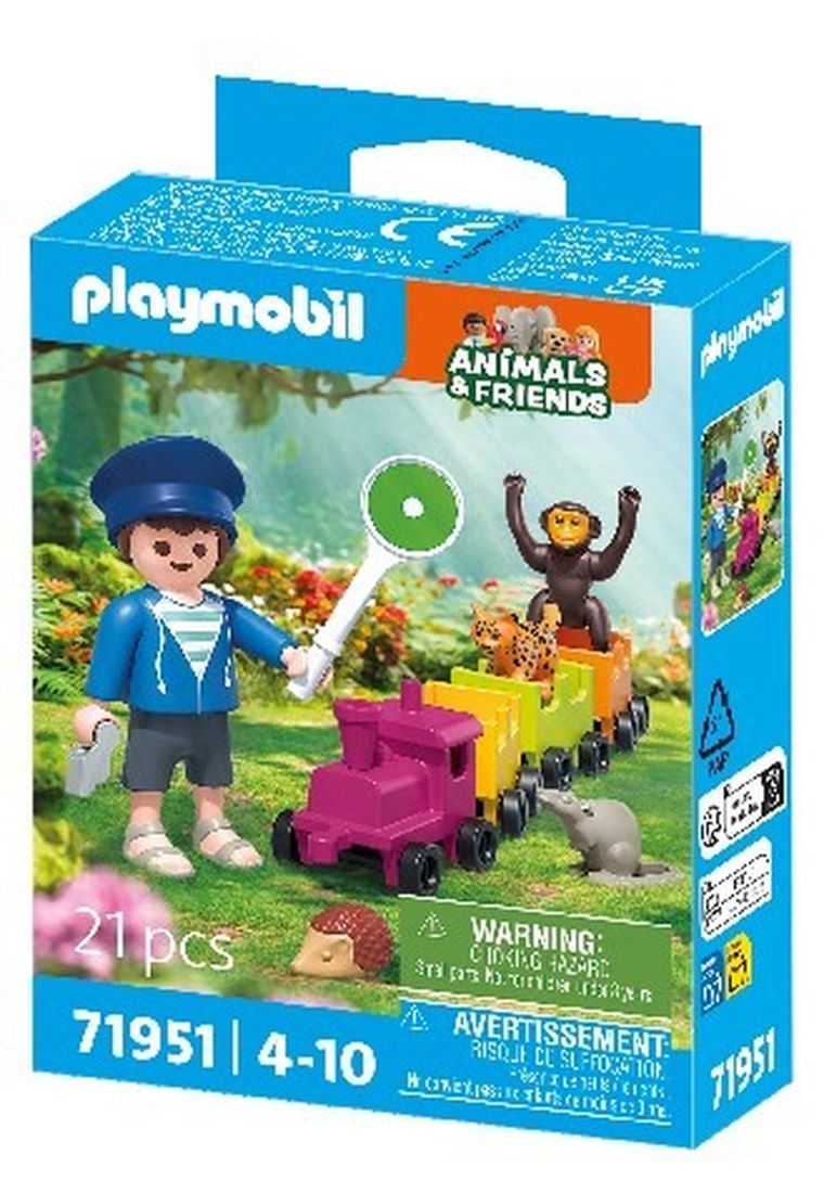 Playmobil, Animals & Friends, Locomotiva excursie, 71951