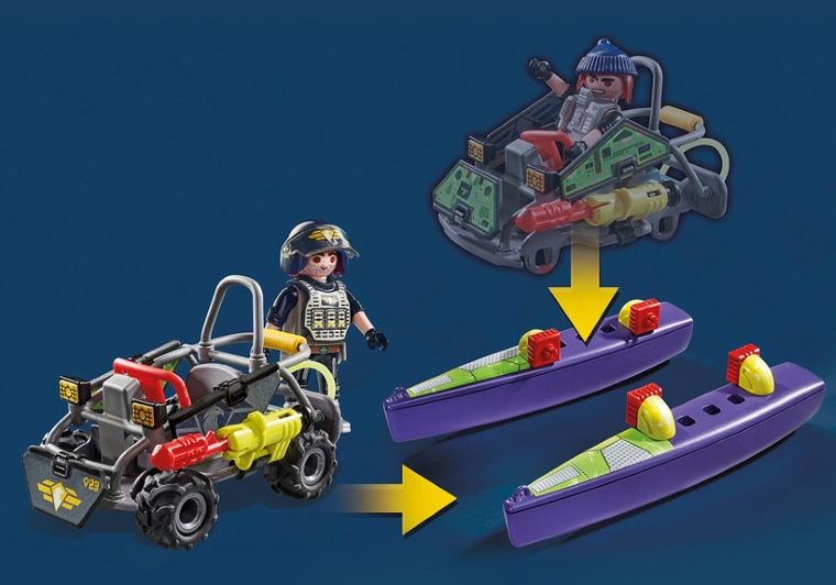 Playmobil, City Action, Quad de teren al fortelor speciale, 71147