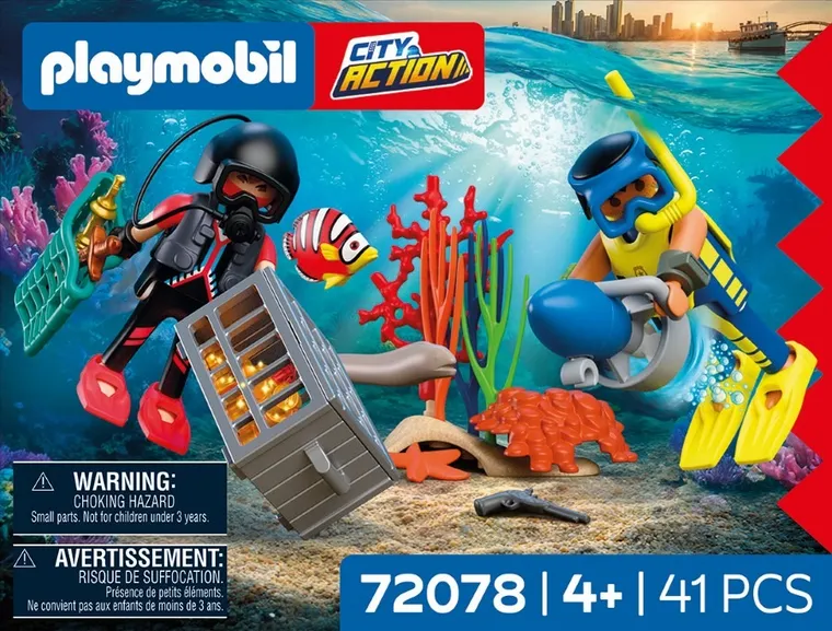 Playmobil, City Action, Scafandru al politiei cu comoara, 72078