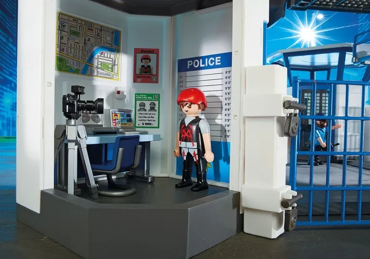 Playmobil, City Action, Sediu de politie cu inchisoare, 6919