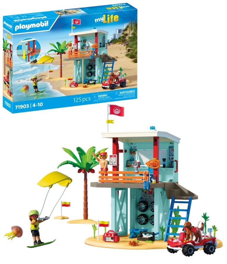 Playmobil, My Life, Turn de salvare si masina de plaja, 71903