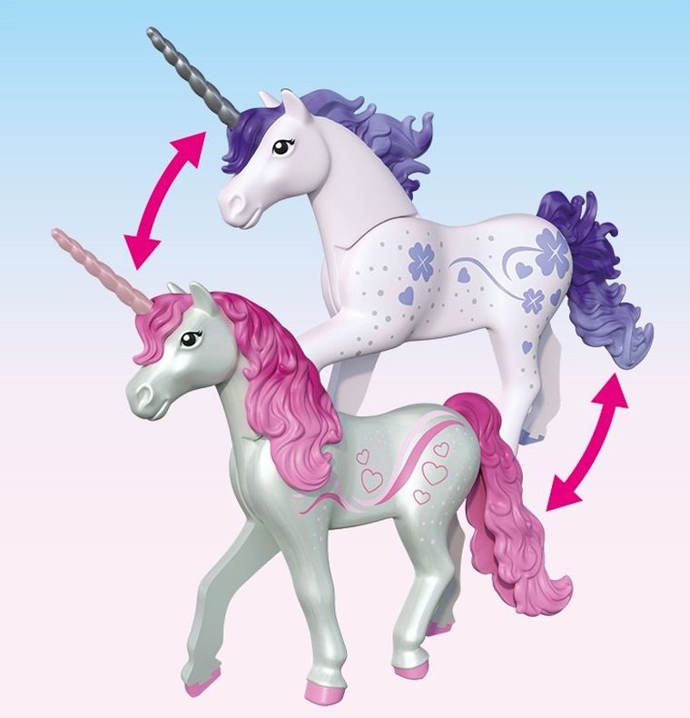 Playmobil, Princess Magic, Grajd magic de unicorn pentru mama si manz, 71839