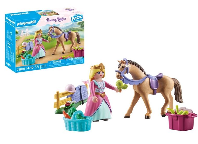 Playmobil, Princess Magic, Starter Pack: Printesa cu calut, 71801