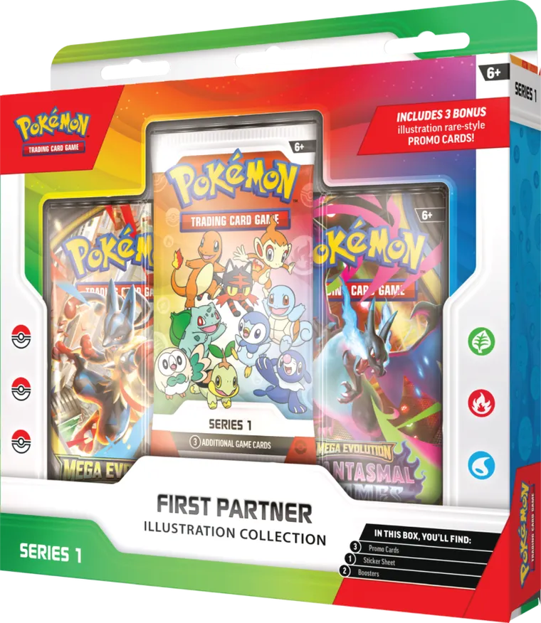 Pokemon TCG: First Partner, Illustration Collection, Series 1, supliment de joc