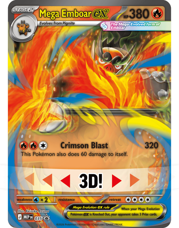 Pokemon TCG: Mega Evolution, Ascended Heroes, Mega Emboar ex Box, joc de carti