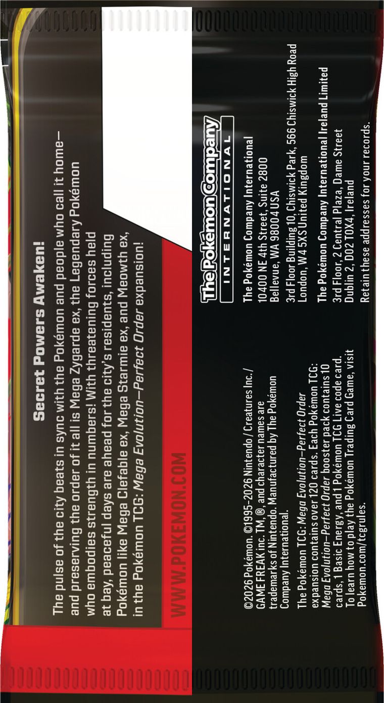 Pokemon TCG: Mega Evolution, Perfect Order, Booster, joc de carti