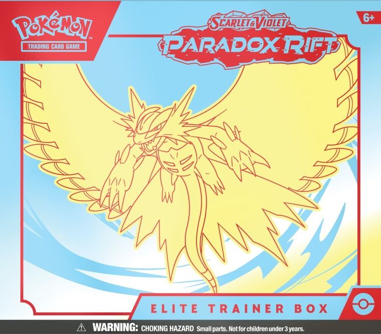 Pokemon TCG: Scarlet and Violet, Paradox Rift, ETB Elite, Trainer Box, joc de carti