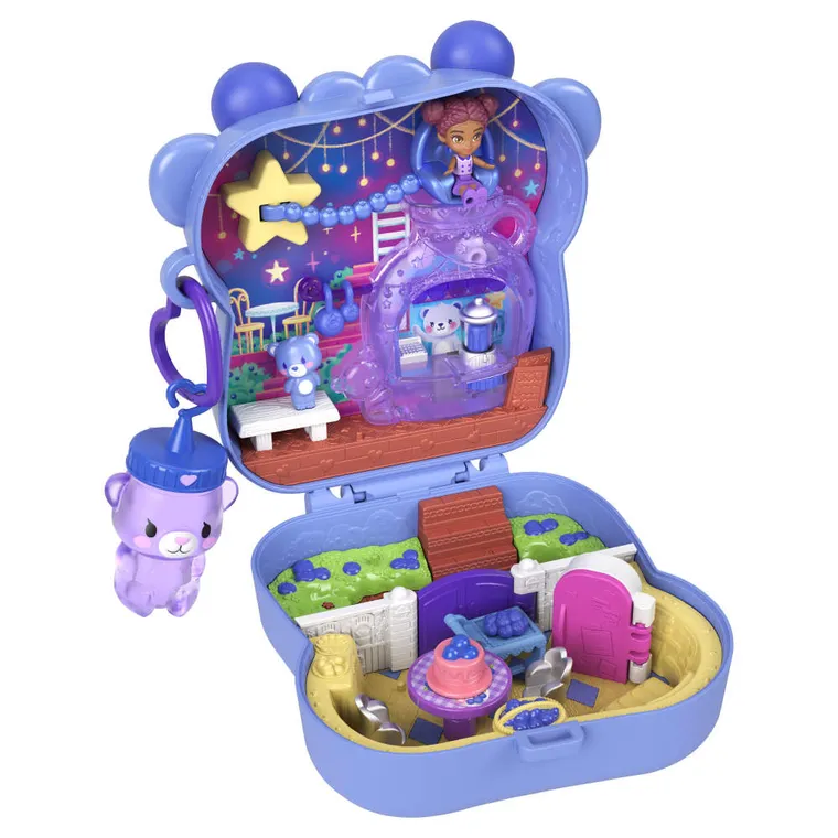 Polly Pocket, Blueberry Besties, set compact cu papusa si accesorii
