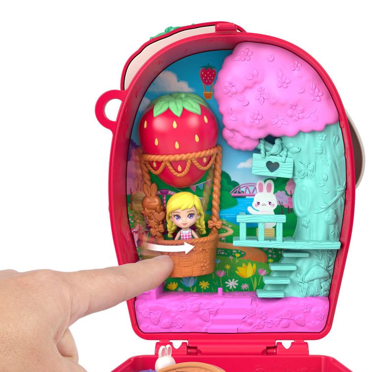 Polly Pocket, Bunny Picnic, set compact cu papusa si accesorii