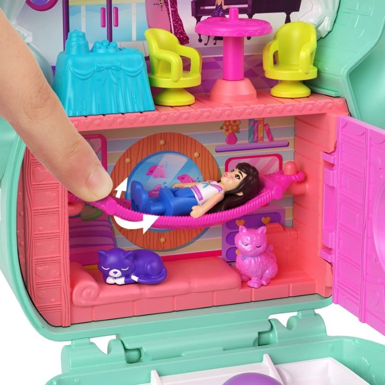 Polly Pocket, Cat, set de joaca cu mini papusa si accesorii