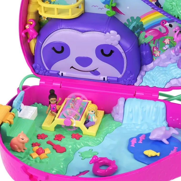 Polly Pocket, Purse Compact, set cu figurine si accesorii