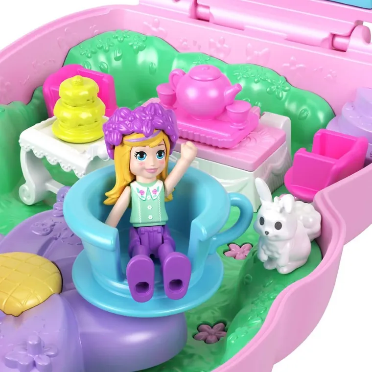 Polly Pocket, Tea With Rabbits, set de papusa si accesorii