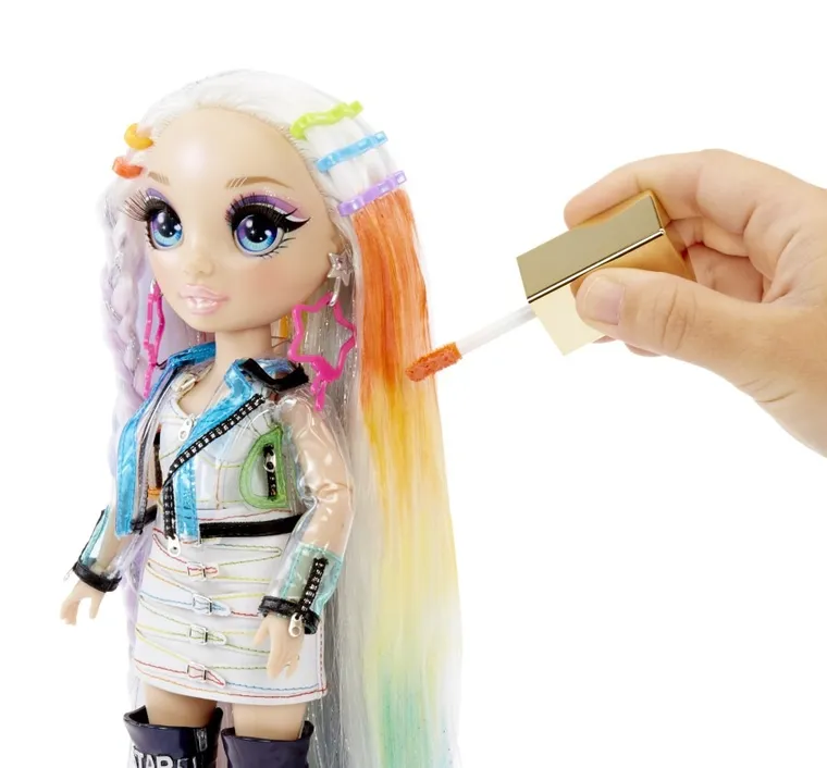 Rainbow High, Salon de coafura, set papusa cu accesorii