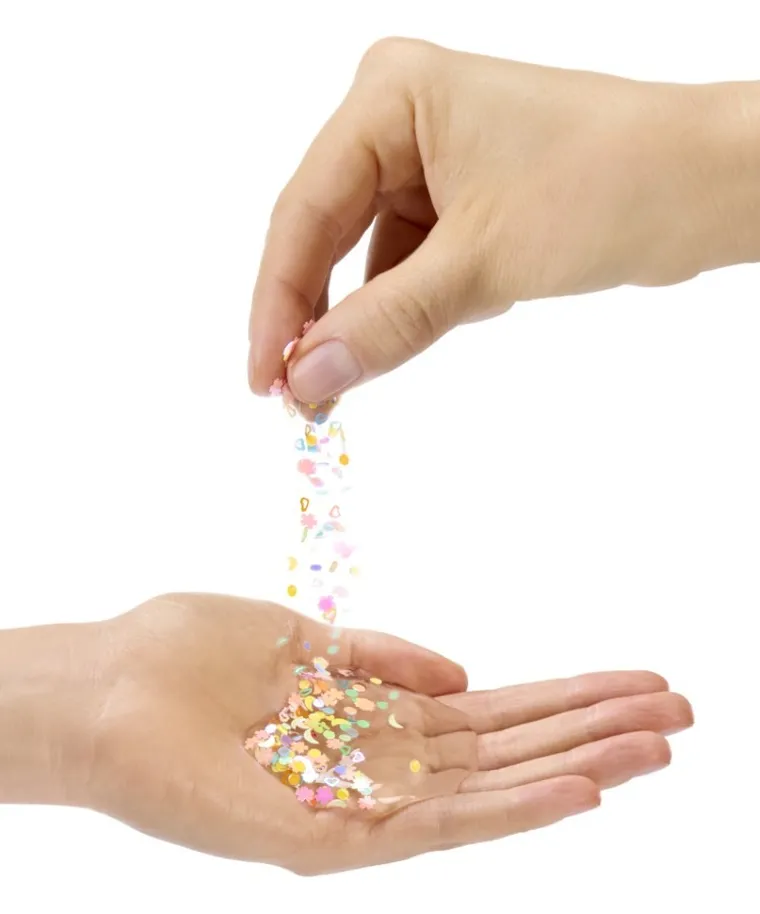 Rainbow High, Shimmers with Slime, Bella, papusa fashion cu plastilina