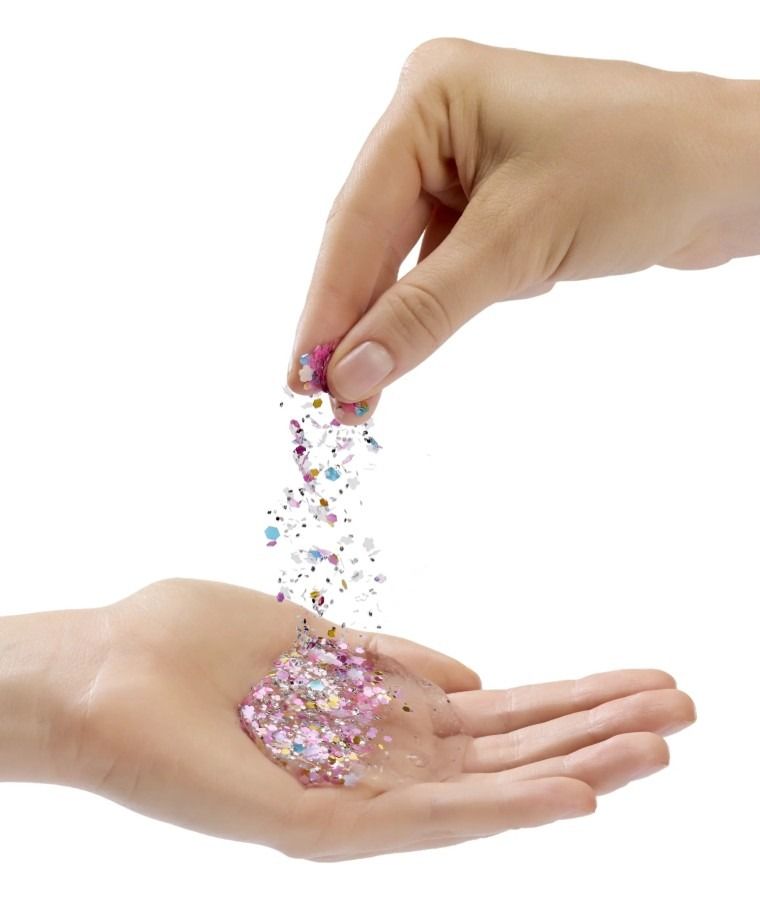 Rainbow High, Shimmers with Slime, Violet, papusa fashion cu plastilina