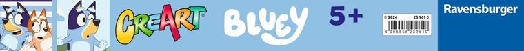 Ravensburger, CreArt, Bluey, pictura dupa numere, set creativ
