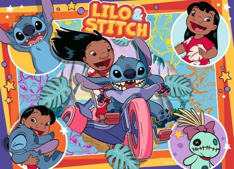 Ravensburger, Lilo si Stitch, puzzle 2D, 4-100 piese