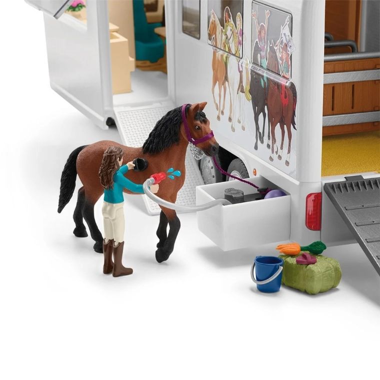 Schleich, Horse Club, Remorca transport pentru cai, set, 42619