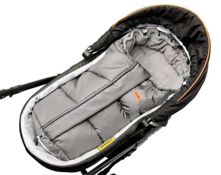 Sensillo, sac de dormit din fleece pentru carucior Combi 3-in-1, gri