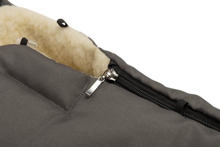 Sensillo, Sac de dormit din lana pentru carucior, Granit 95-40 cm