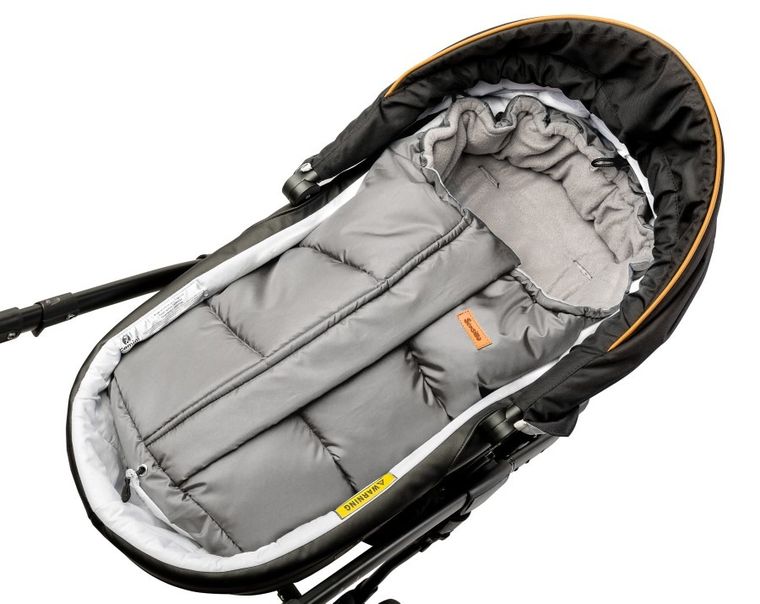 Sensillo, sac de dormit polar pentru carucior Combi 3-in-1, gri