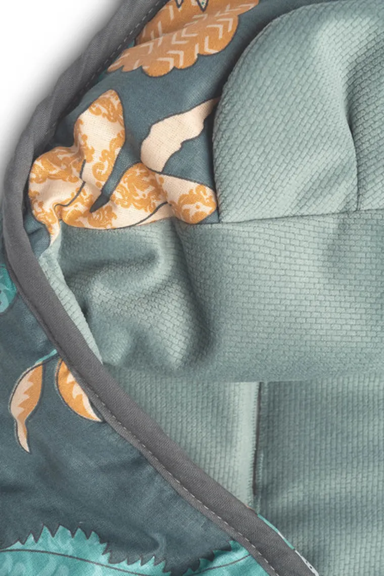 Sensillo, Velvet, husa pentru scaun auto, 90-90 cm, Paradise, smarald