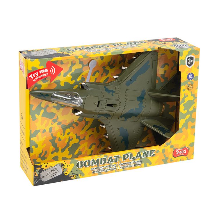 Smiki, AirTrooper, avion militar de lupta, model cu lumini si sunete, 1:16