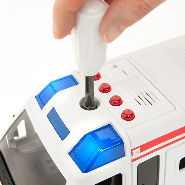 Smiki, Ambulanta, masinuta de asamblat cu lumini si sunete