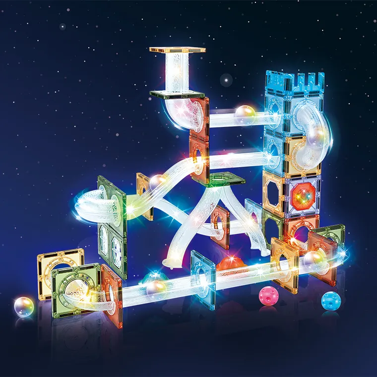 Smiki, Bloxnetic, piese magnetice luminoase, 85 elemente