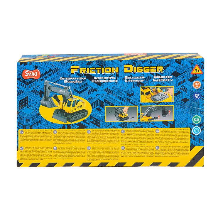 Smiki, Buldozer, vehicul cu lumini si sunete, 1:16