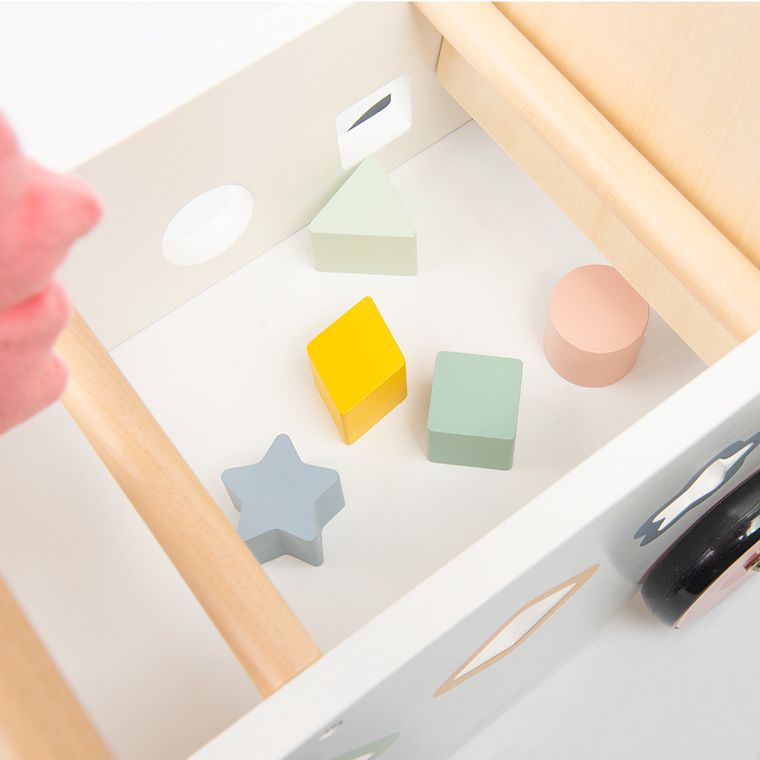 Smiki, Calut, jucarie din lemn fara pedale si piese de potrivit