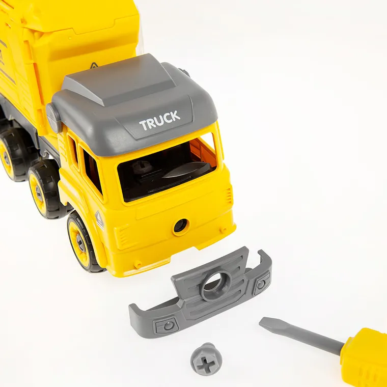 Smiki, camion de transport cu sunete, surubelnita, set