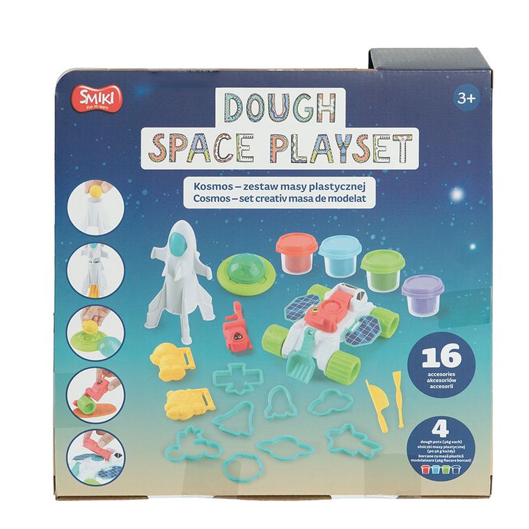 Smiki, Cosmos, pasta modelatoare, 4 culori si accesorii