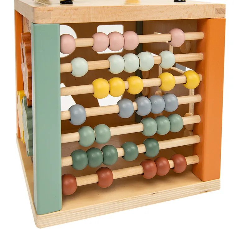 Smiki, cub educativ, jucarie din lemn