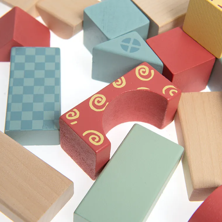 Smiki, cuburi de lemn, 100 buc.