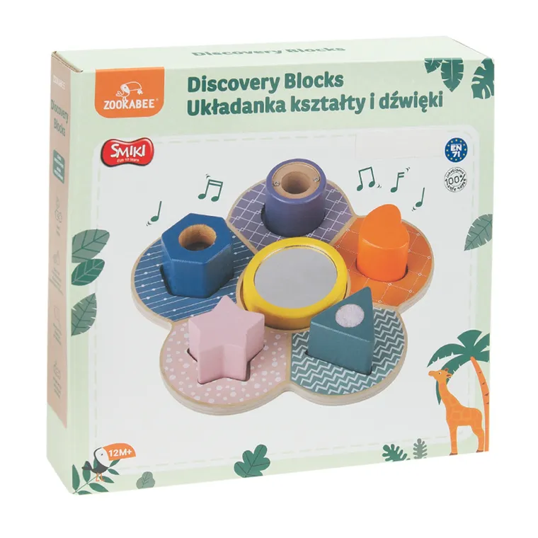 Smiki, Forme si sunete, joc de potrivire din lemn