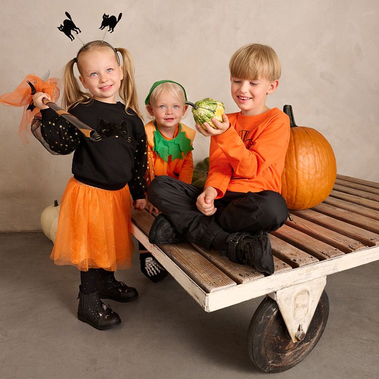 Smiki, Halloween, Dovleac, costum pentru copii, 3-5 ani