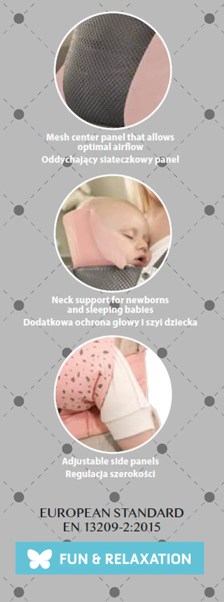 Smiki, KeepMeClose, marsupiu ergonomic, gri
