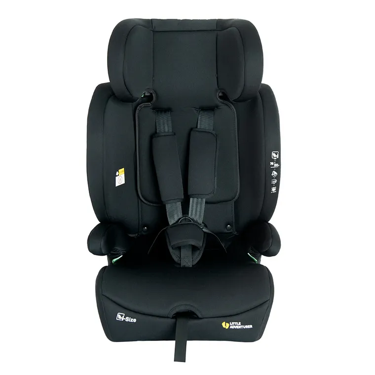 Smiki, Little Adventurer, scaun auto, iSize, negru, 76-150 cm